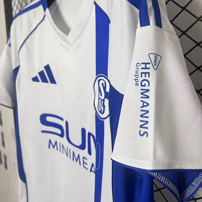 Jersey 2025/26 Schalke 04 Visitante Manga corta Versión Fan