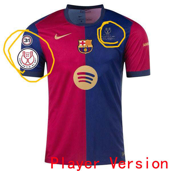 jersey 2024/25 barcelona local manga corta versión jugador