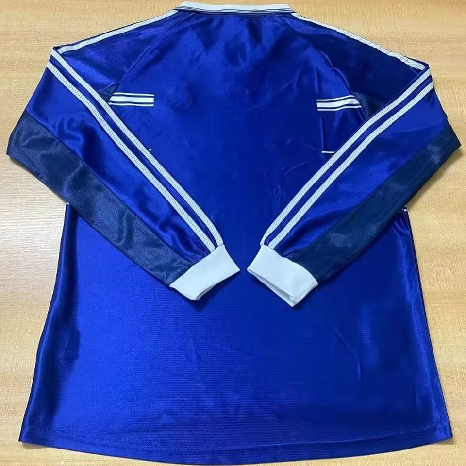 jersey 1998/99 real madrid visitante manga larga versión fan retro