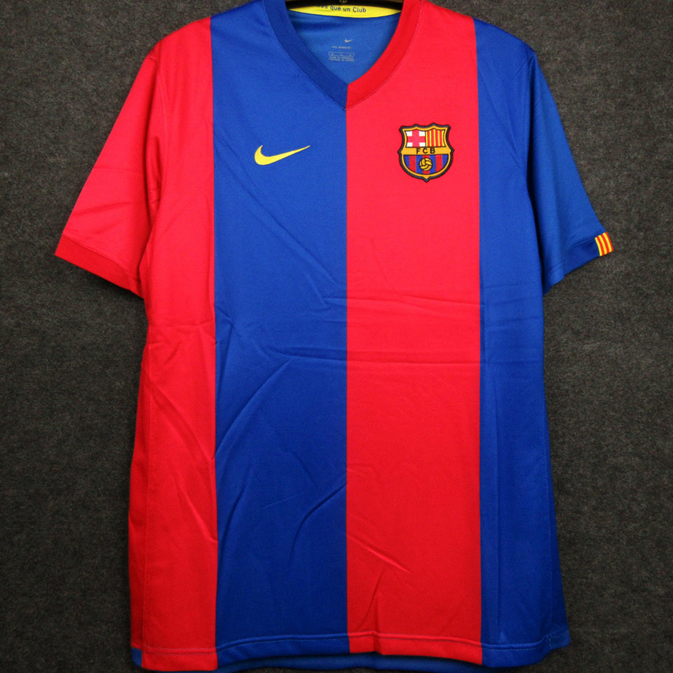 jersey 2006/07 barcelona local manga corta versión fan retro