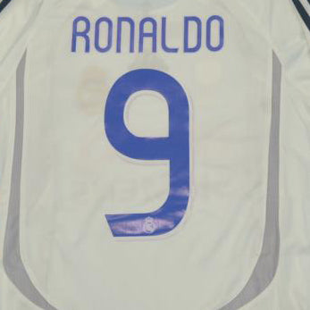 jersey 2006/07 real madrid local manga corta versión jugador retro
