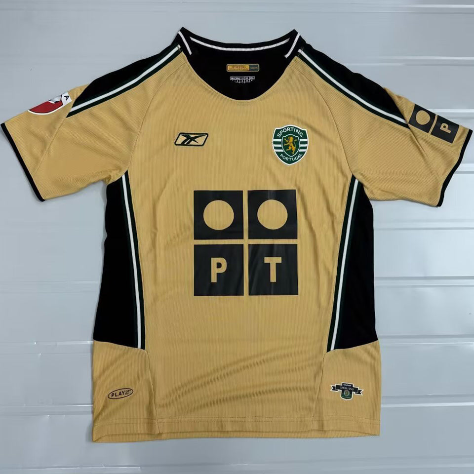jersey 2003/2004 lisbon visitante manga corta versión fan retro