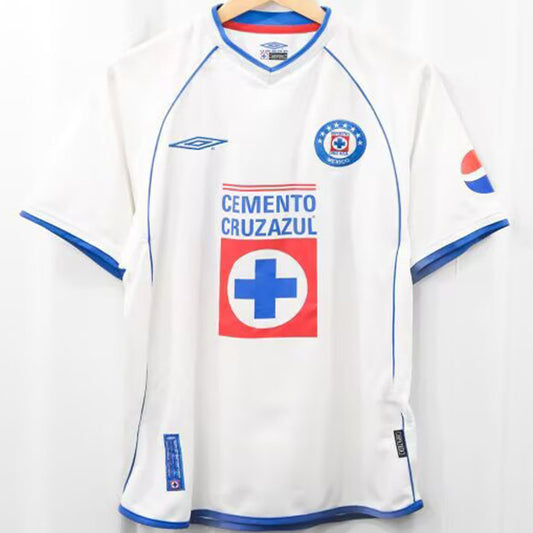 Jersey 2002/2003 Cruz Azul Visitante Manga corta Versión Fan Retro