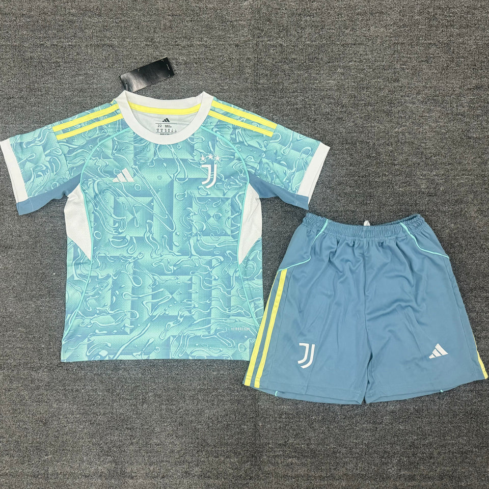 Jersey 2025/26 Juventus Visitante Manga corta Niño