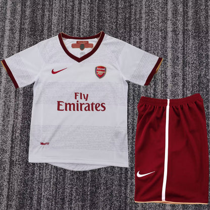 Jersey 2007/2008 Arsenal Visitante Manga corta Niño Retro