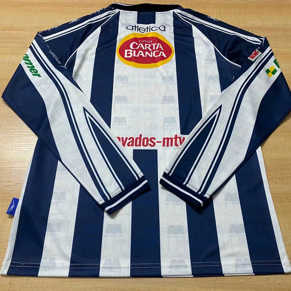 jersey 1999/00 monterrey local manga larga versión fan retro