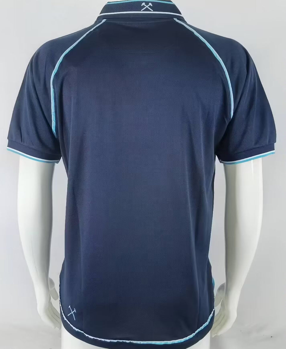 jersey 1999 west ham tercero manga corta versión fan retro