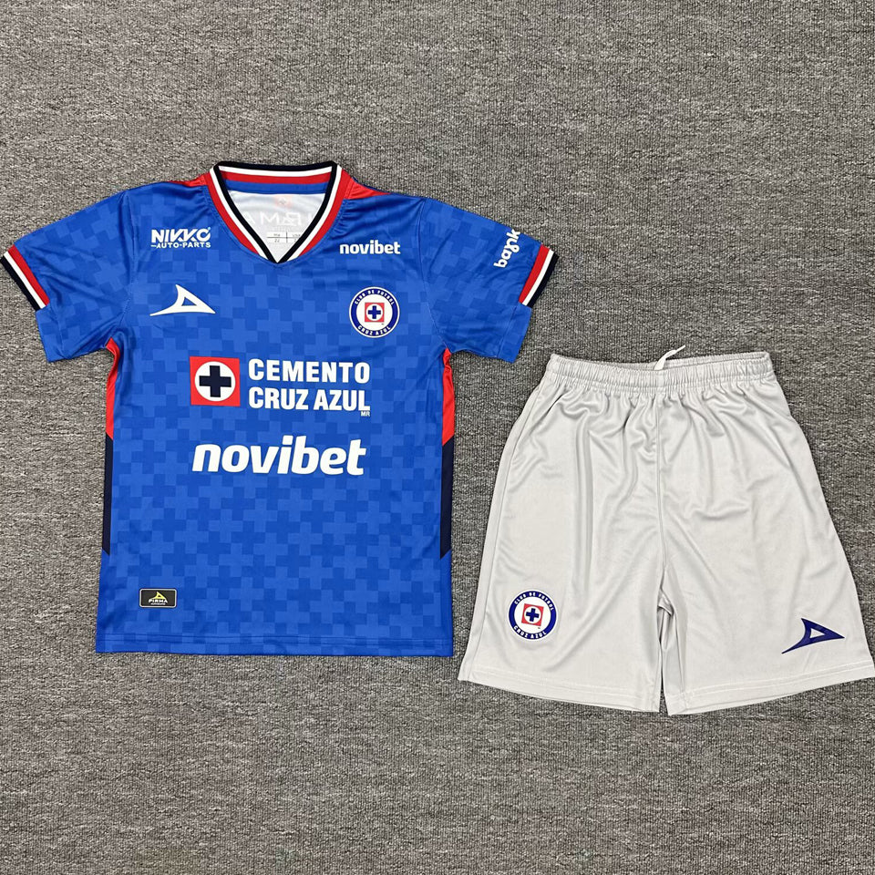Jersey 2025/26 Cruz Azul Local Manga corta Niño