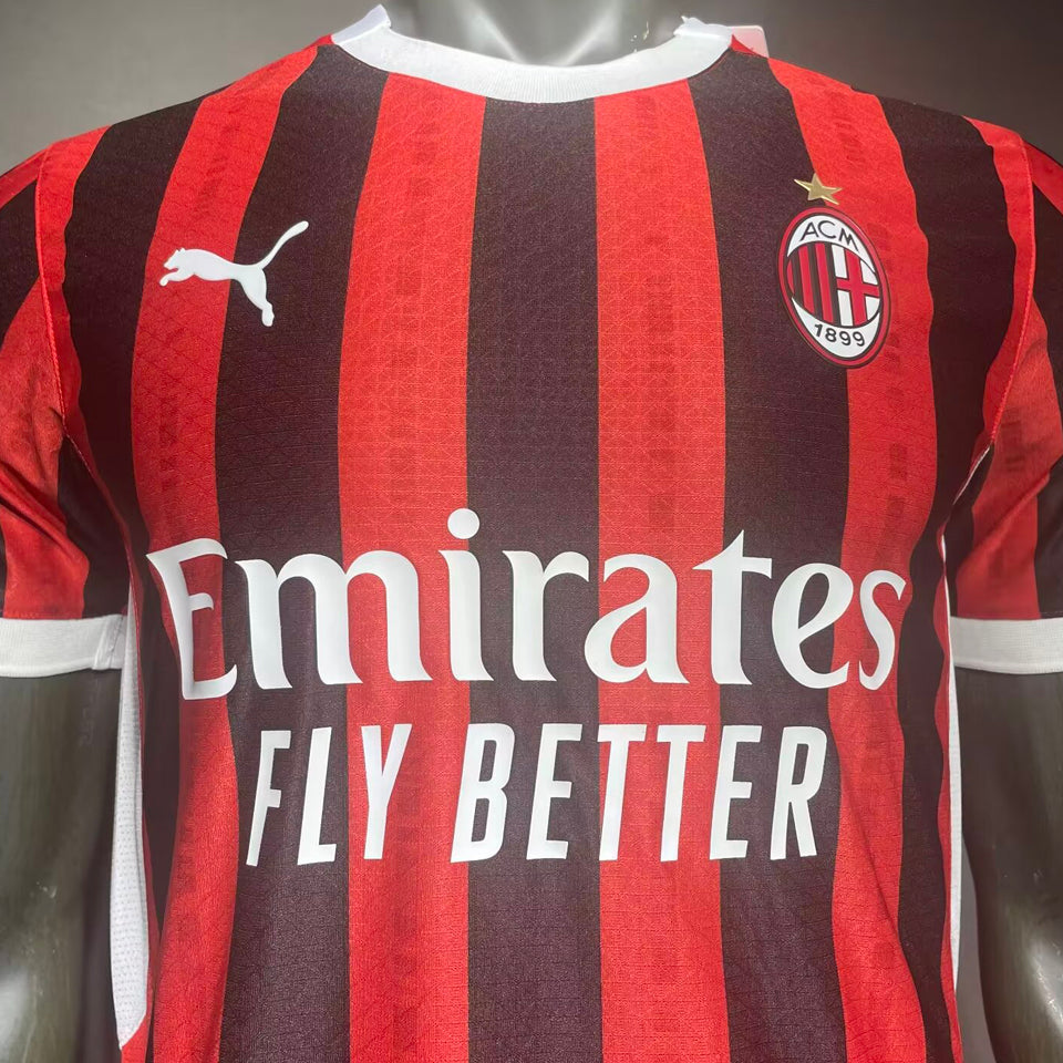 Jersey 2024/25 AC Milan Local Manga corta Versión Jugador