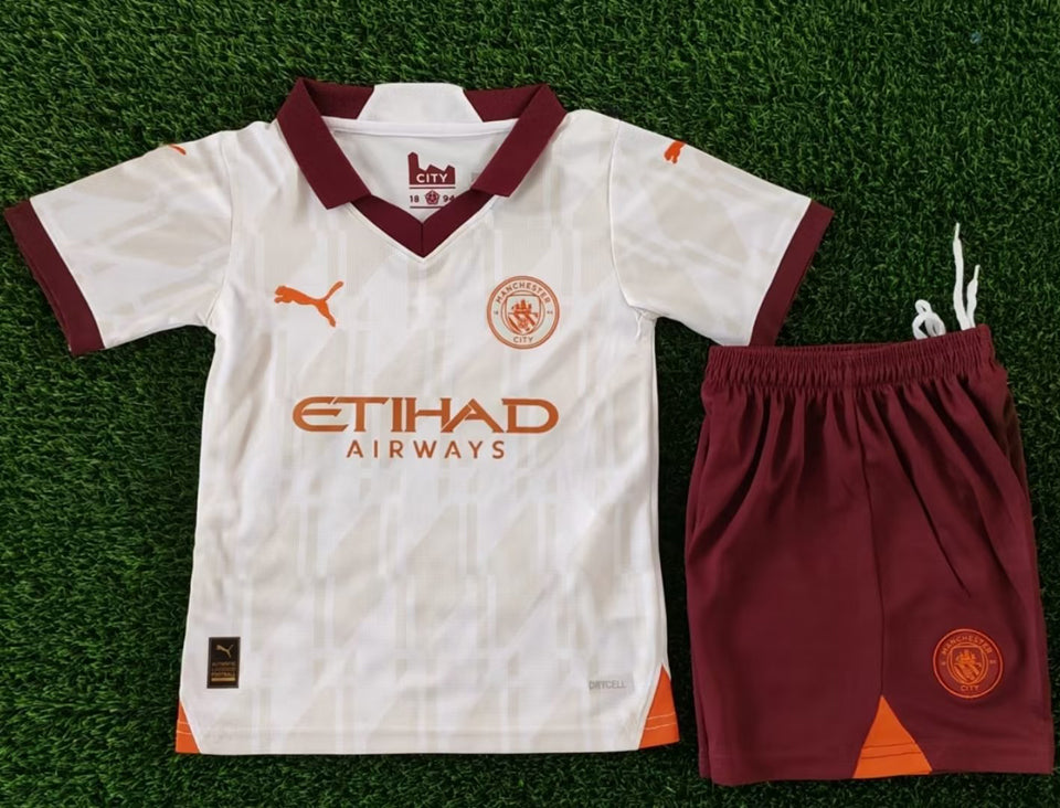 Jersey 2023/24 Manchester City Visitante Manga corta Niño