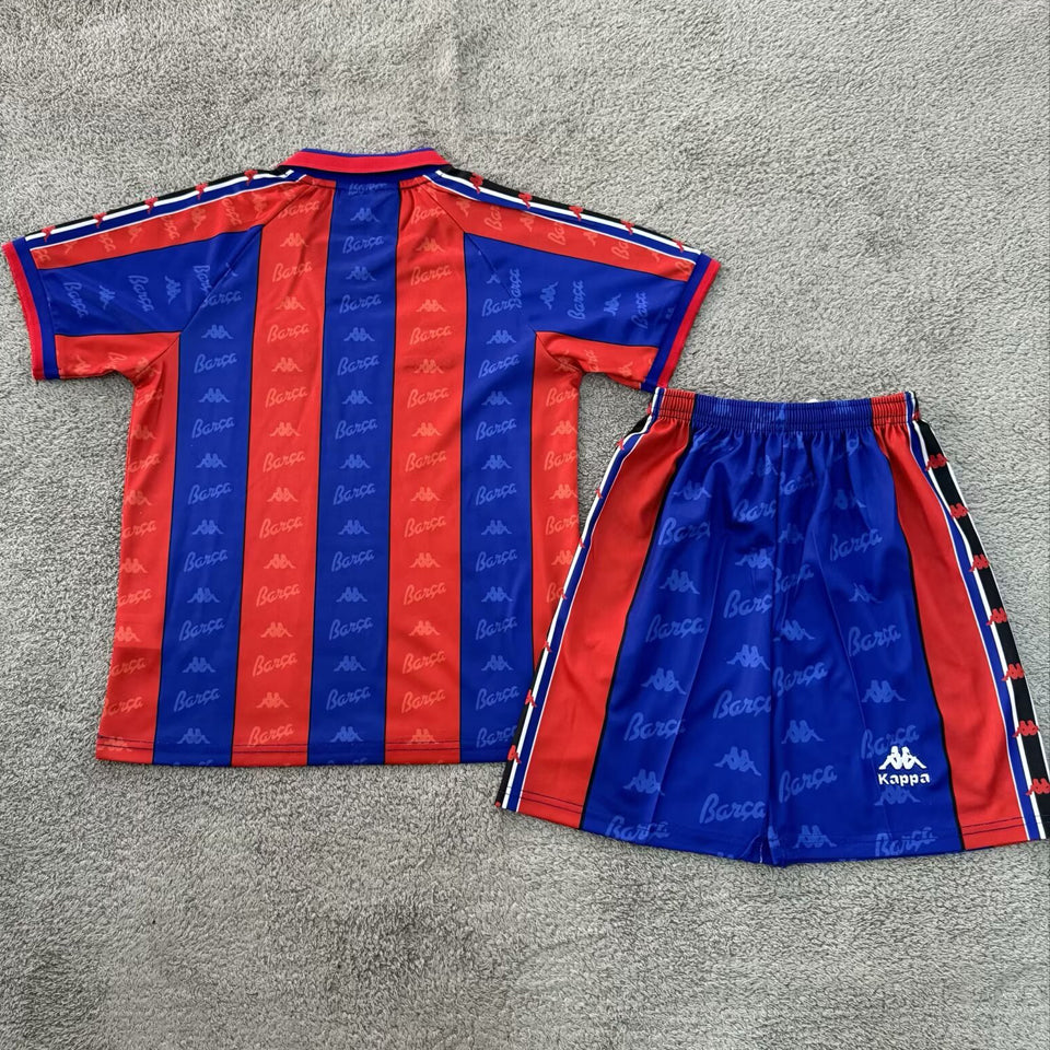 Jersey 1996/97 Barcelona Local Manga corta Niño Retro