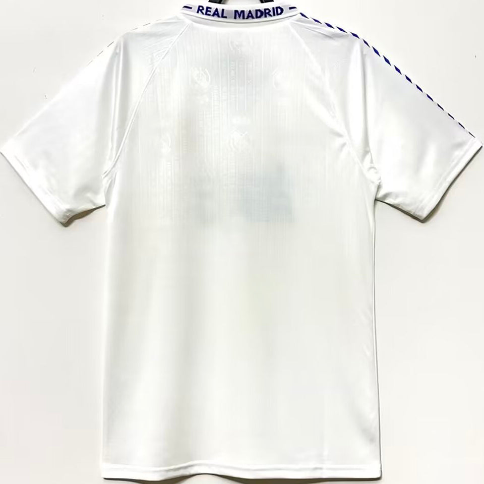 jersey 1996/97 real madrid local manga corta versión fan retro