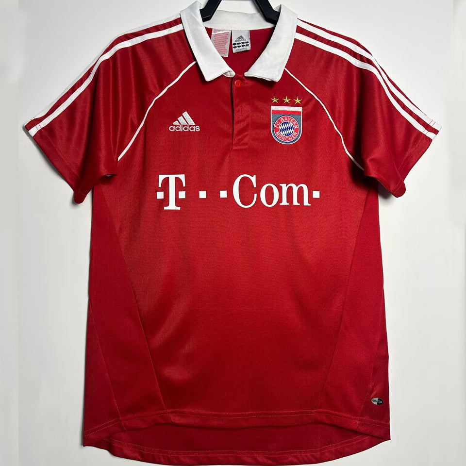 jersey 2005/06 bayern munich local manga corta versión fan retro