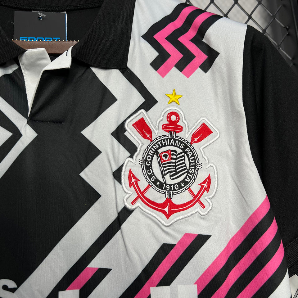 jersey 1995 corinthians visitante manga corta versión fan retro