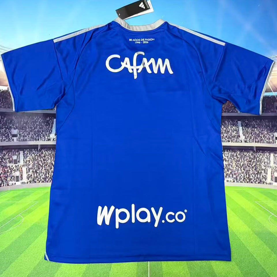 jersey 2026/27 millonarios local manga corta versión fan