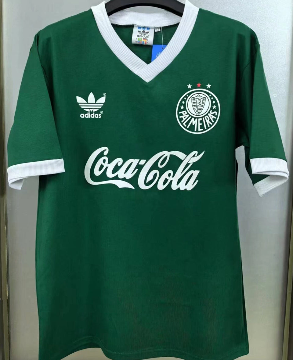 jersey 1989 palmeiras local manga corta versión fan retro