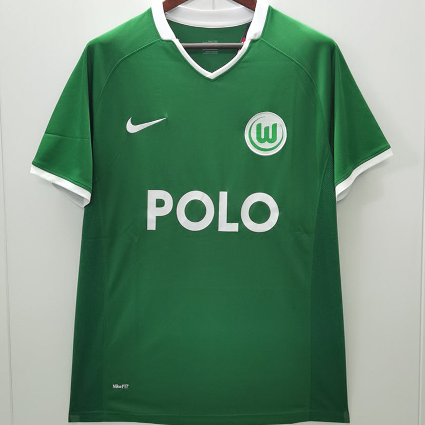 jersey 2008/09 wolfsburg local manga corta versión fan retro