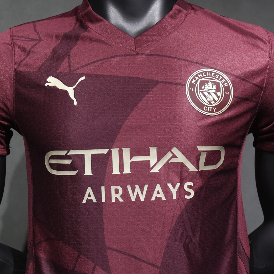 Jersey 2024/25 Manchester City Tercero Manga corta Versión Jugador