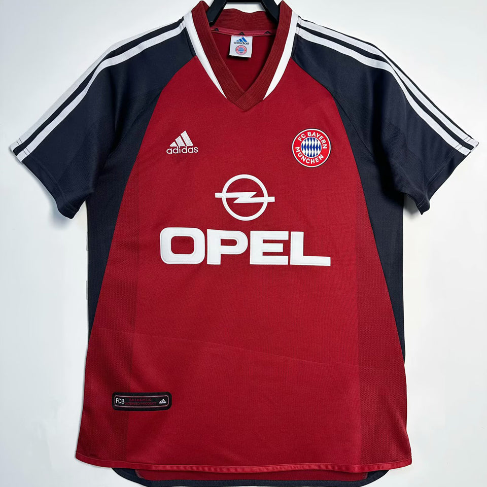 jersey 2001/02 bayern munich local manga corta versión fan retro