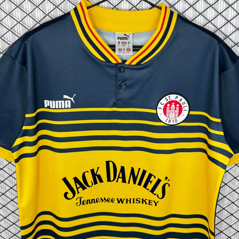 jersey 1997/1998 st pauli visitante manga corta versión fan retro
