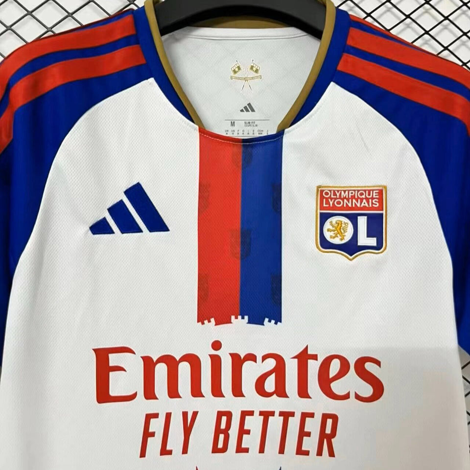 jersey 2026/27 lyon local manga corta versión fan