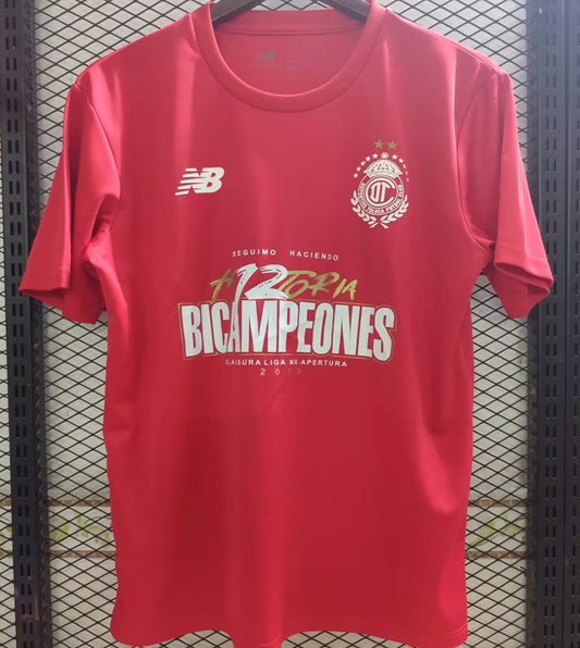 Jersey 2026 Deportivo Toluca Champion Especial Manga corta Versión Fan