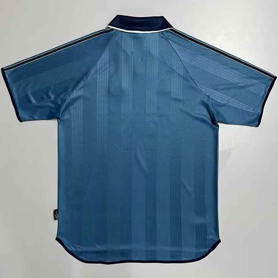 jersey 1999/2001 real madrid tercero manga corta versión fan retro