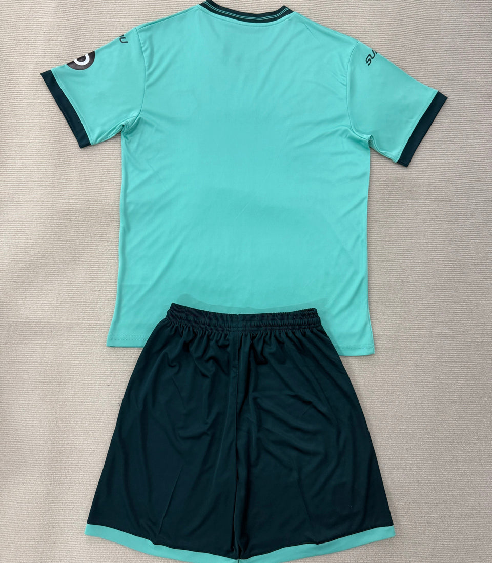 jersey 2025/26 wolves visitante manga corta niño