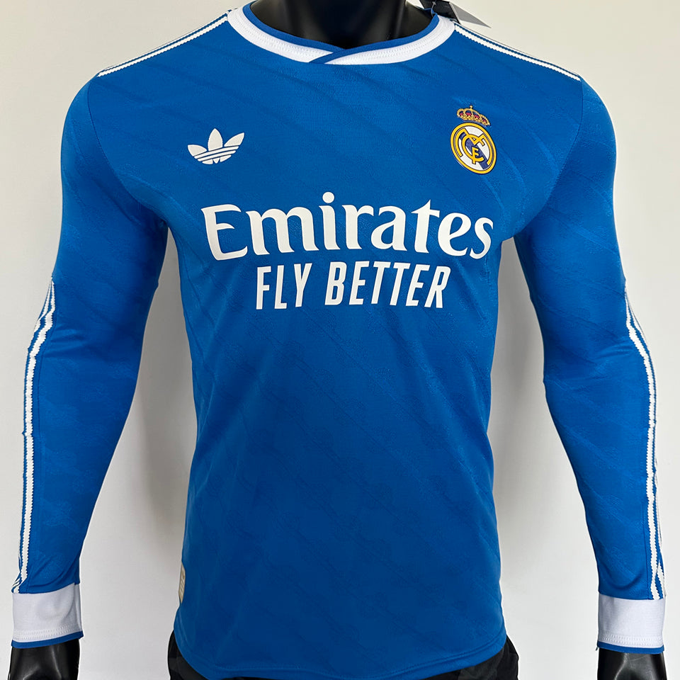 jersey 2025/26 real madrid tercero manga larga versión jugador