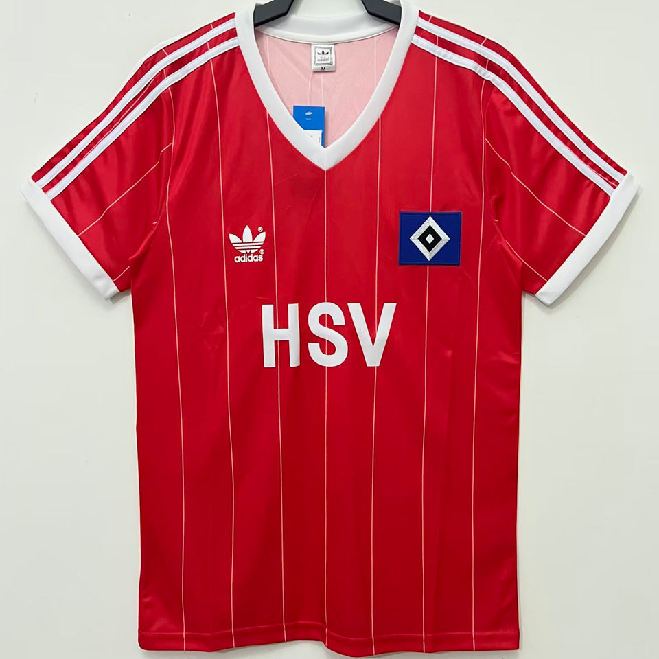 jersey 1983/84 hamburger visitante manga corta versión fan retro