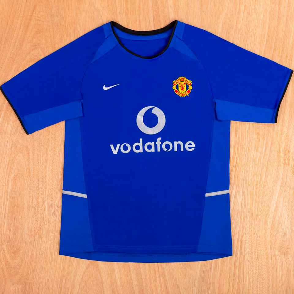 jersey 2002/03 manchester united visitante manga corta versión fan retro