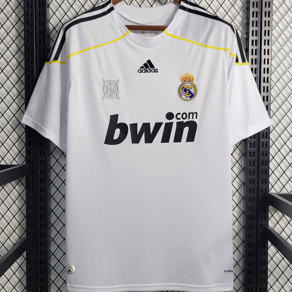 jersey 2009/10 real madrid local manga corta versión fan retro