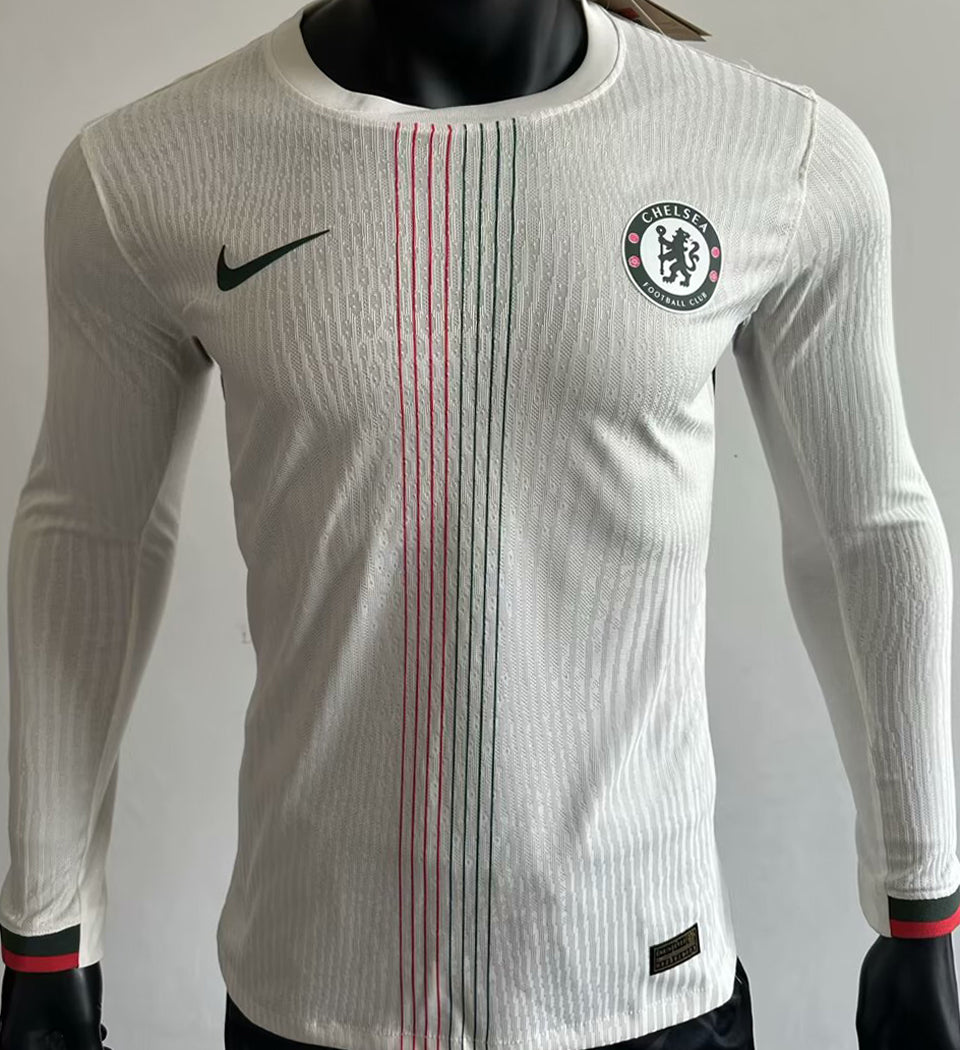 jersey 2025/26 chelsea visitante manga larga versión jugador
