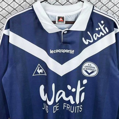 Jersey 1996/1997 FC Girondins de Bordeaux Local Manga larga Versión Fan Retro