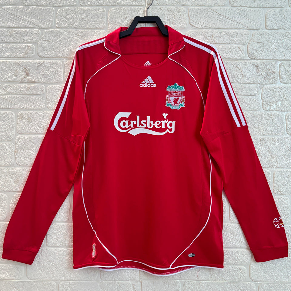 jersey 2006/08 liverpool local manga larga versión fan retro