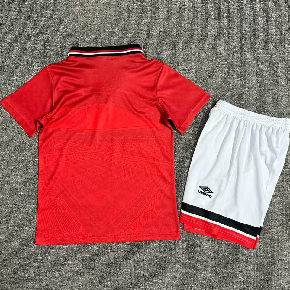 jersey 1994/96 manchester united local manga corta niño retro