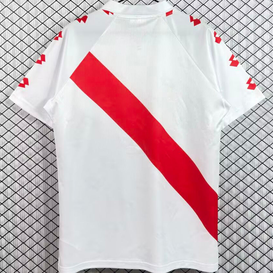 jersey 1991/1994 rayo vallecano local manga corta versión fan retro
