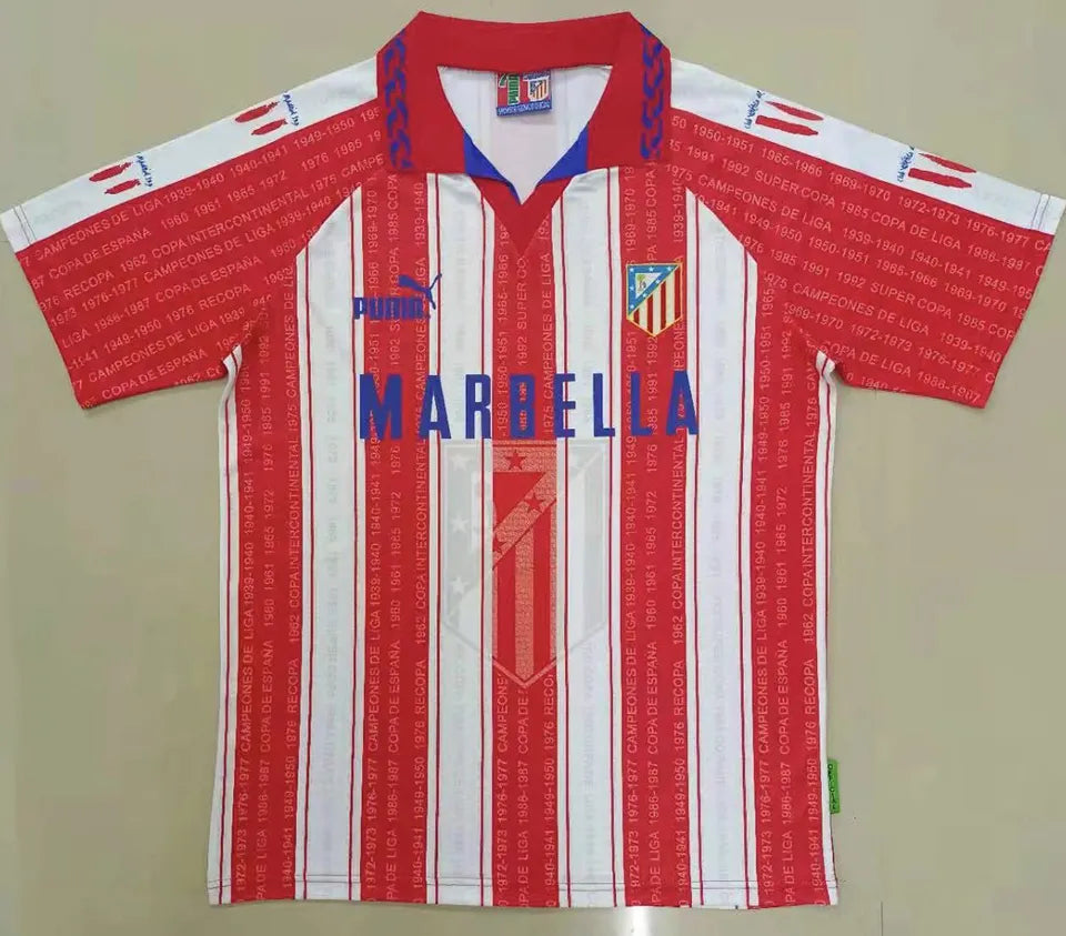 Jersey 1995/96 Atletico de Madrid Local Manga corta Versión Fan Retro