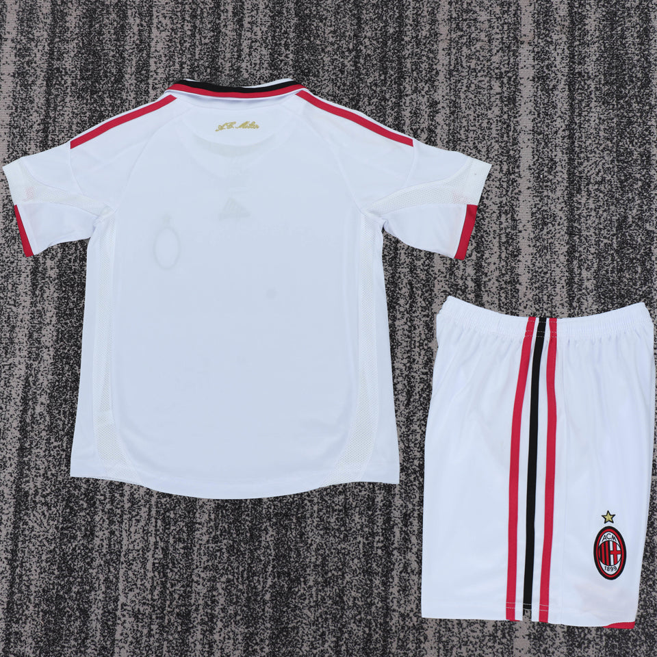 jersey 2009/2010 ac milan visitante manga corta niño retro