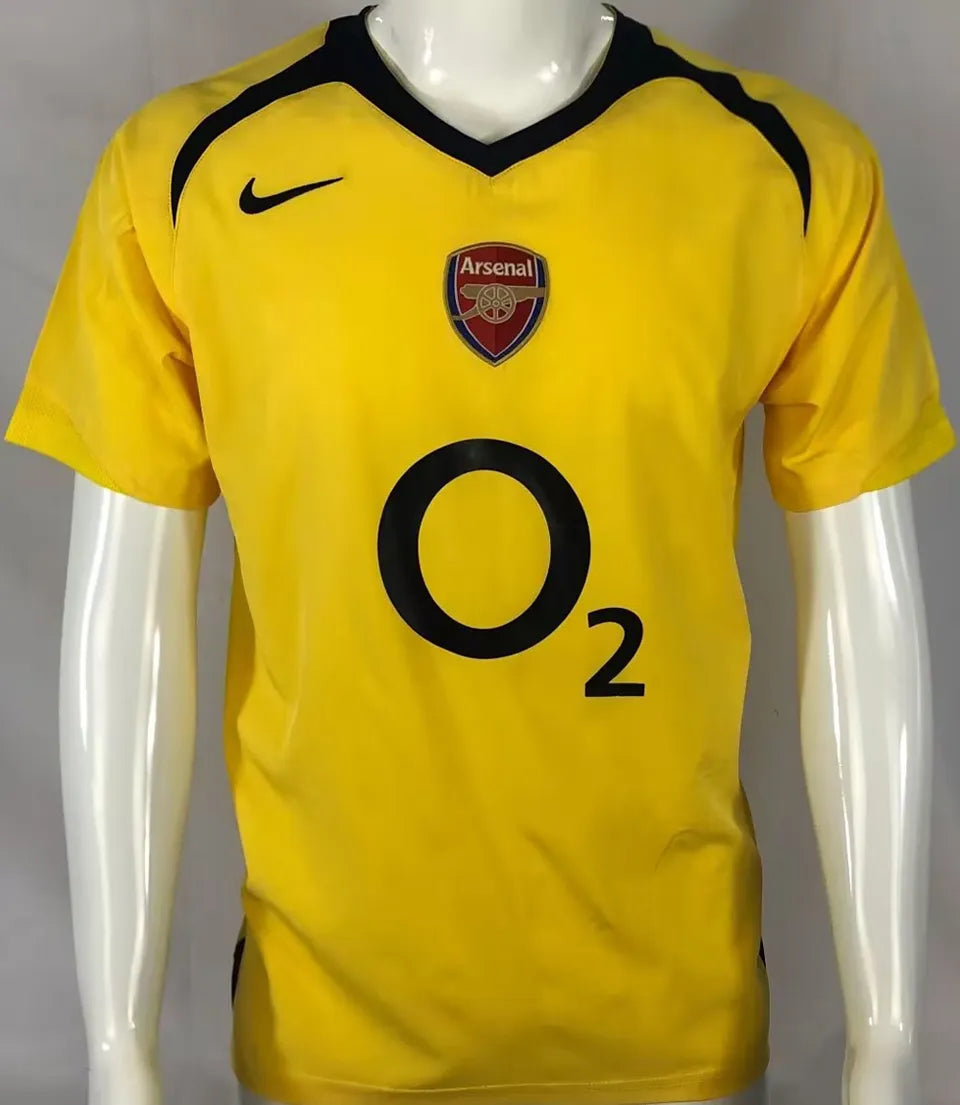 Jersey 2005/06 Arsenal Visitante Manga corta Versión Fan Retro