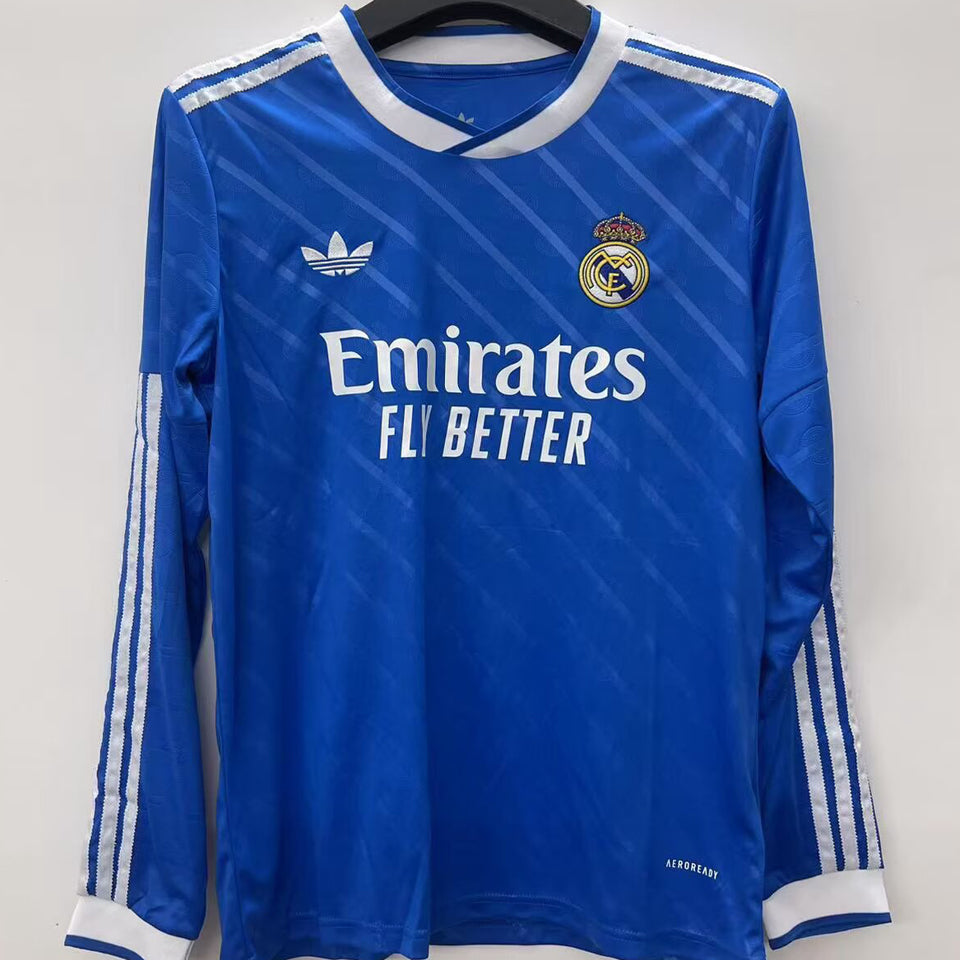 Jersey 2025/26 Real Madrid Tercero Manga larga Versión Fan