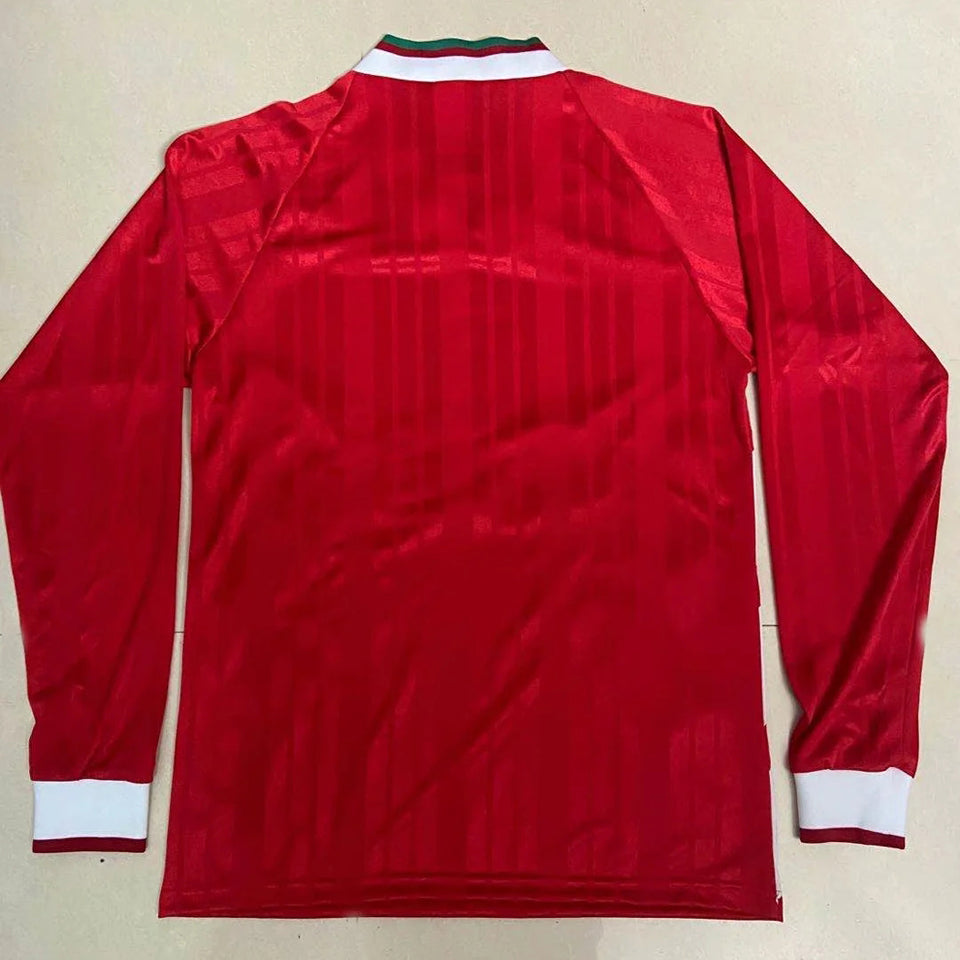 Jersey 1993 Liverpool Local Manga larga Versión Fan Retro