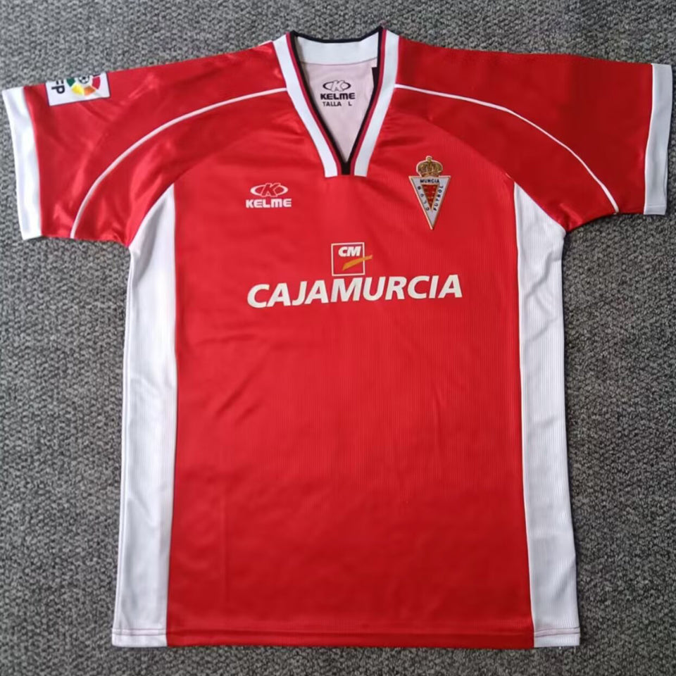 Jersey 1999/2001 Murcia Local Manga corta Versión Fan Retro