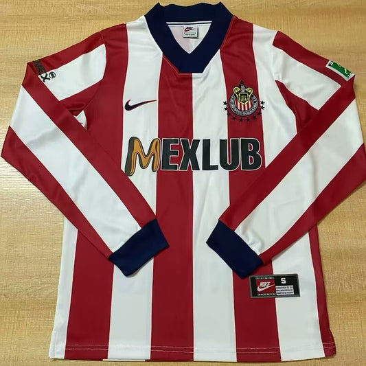 Jersey 1996/97 Chivas Local Manga larga Versión Fan Retro