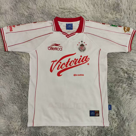 Jersey 1999/2000 Deportivo Toluca Visitante Manga corta Versión Fan Retro