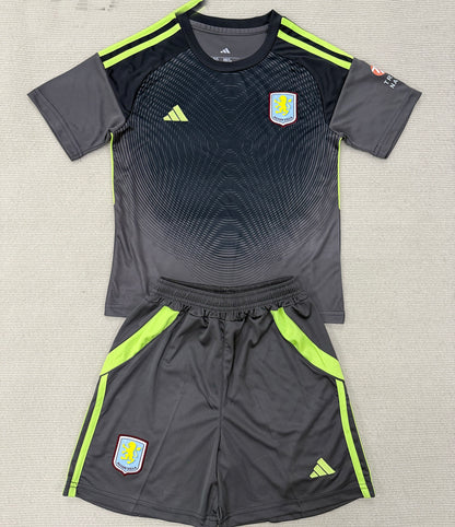 Jersey 2025/26 Aston Villa Portero Manga corta Niño