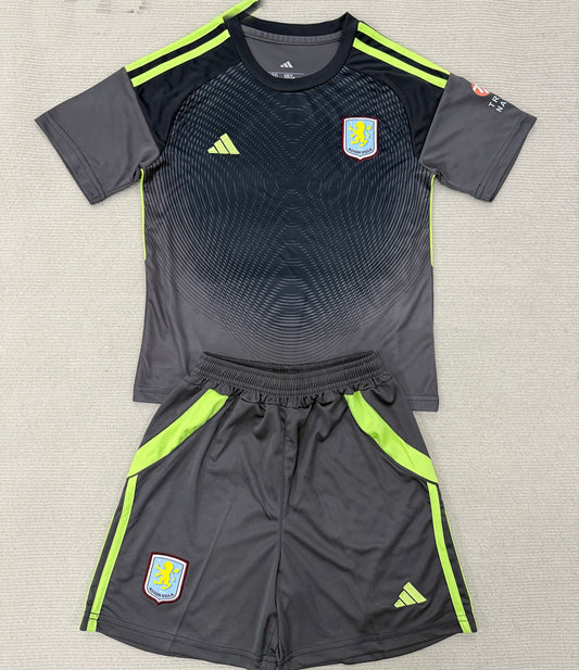Jersey 2025/26 Aston Villa Portero Manga corta Niño