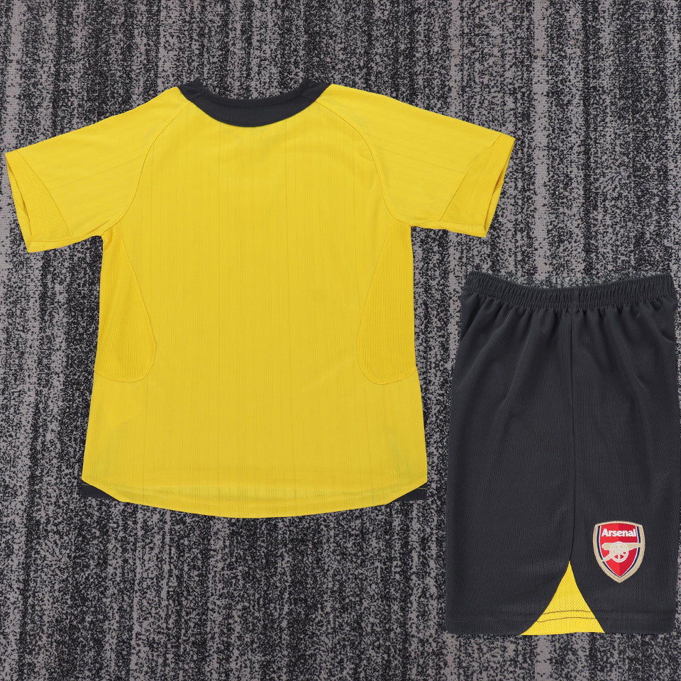 jersey 2005/2006 arsenal visitante manga corta niño retro
