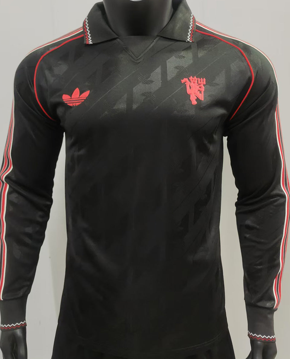 Jersey 2025 Manchester United Especial Manga larga Versión Jugador Retro