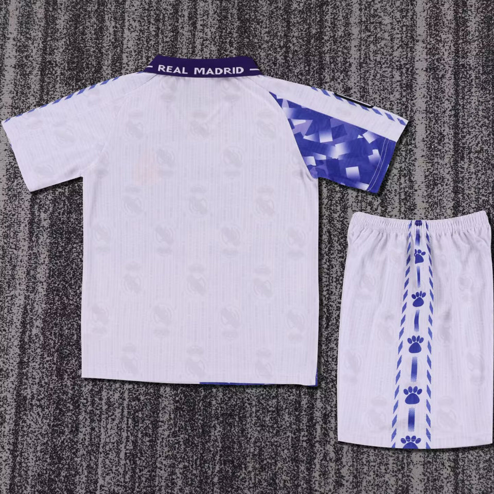 jersey 1966/97 real madrid local manga corta niño retro